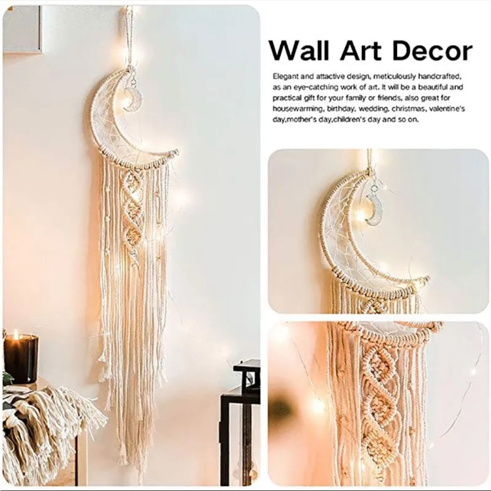 NEW 96cm Bohemian Chic Macrame Wall Hanging Tapestry Room Decor Home Decoration - Picture 1 of 14